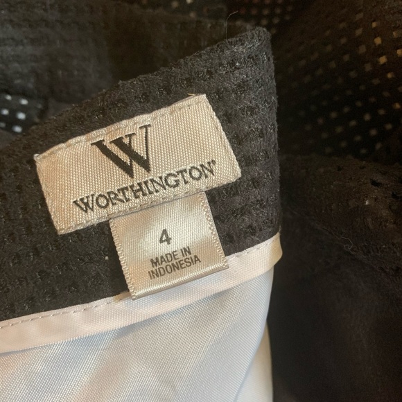 0319 Worthington Black Faux Suede Perforated Mini - Picture 8 of 8
